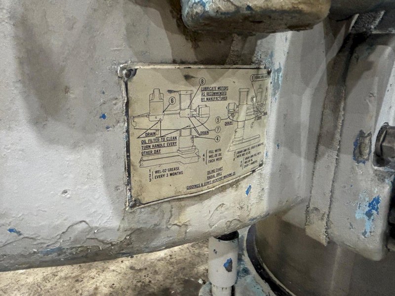 8&#039; ARM x 19&quot; GIDDINGS &amp; LEWIS MODEL #956-CHIPMASTER RADIAL ARM DRILL ON 360° T-SLOTTED BASE: STOCK #23539