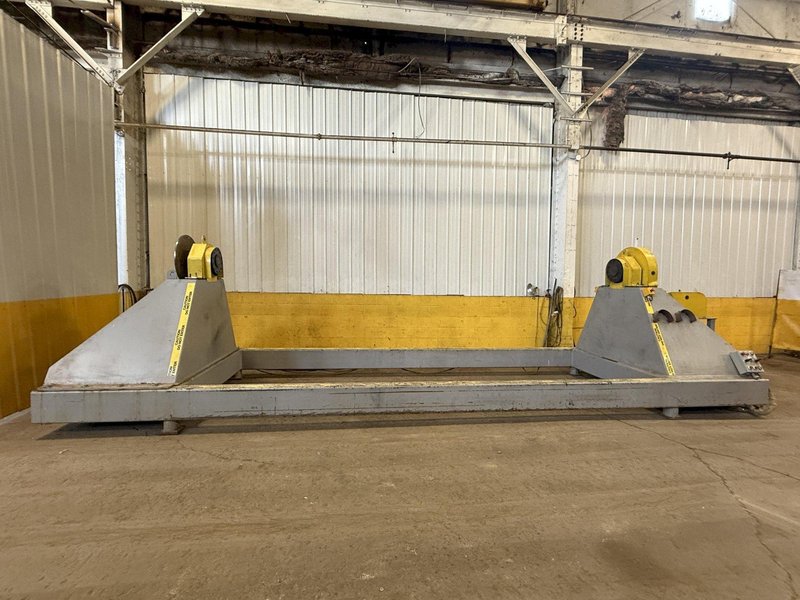 120&quot; SWING X 208&quot; LONG HEADSTOCK &amp; TAILSTOCK POWERED WELDING POSITIONER / PIPE ROLLER: YOBRO #23957