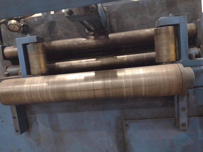 24" COOPER WEYMOUTH 7 ROLL MOTORIZED POWERED COIL STRIP STRAIGHTENER: STOCK #23702