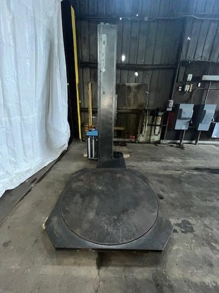 4,500# X MAX WRAP HEIGHT 121&quot; HIGH COUSINS SEMI AUTOMATIC STRETCH WRAP MACHINE / STRETCH  WRAPPER