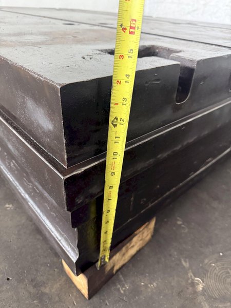 60" X 90" X 14" T-SLOTTED FLOOR PLATE. STOCK # 0632121