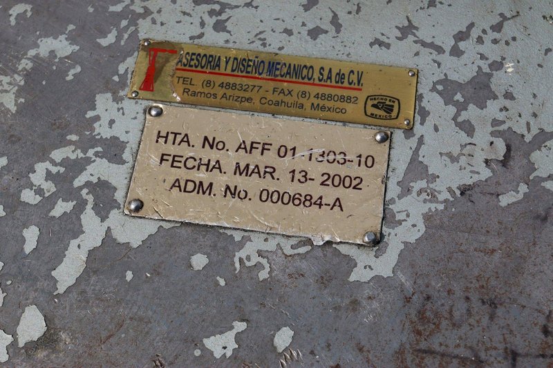 5' X 38' ASESORIA DOUBLE END TUBE CRIMPING MACHINE: STOCK #71046