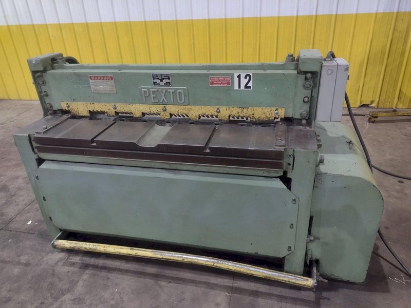 4' X  12 GAUGE PEXTO MODEL #12-U-4K MECHANICAL POWER SHEAR: YOBRO #25664