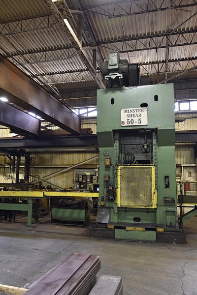 500 TON MINSTER 42X54 SS STRAIGHT SIDE MECHANICAL PUNCH PRESS: STOCK #14222