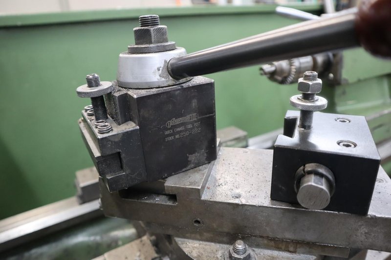 Nardini Model MS1440E Engine Lathe, Tool Post, Tailstock, Steady Rest- Auction Item