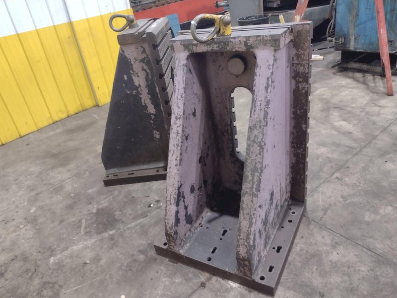 (2) 48" H X 29.5" W X 29" DEEP STEEL ANGLE PLATES: YOBRO #25794