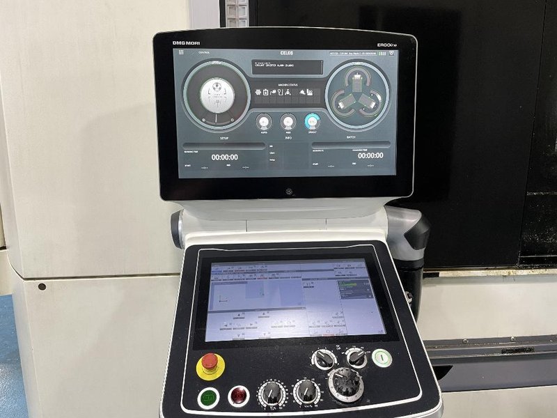 DMG Mori NHX5000 CNC Horizontal Machining Center with Pallet Changer, High Pressure Thru-Spindle Coolant, 60 Station Tool Changer,  15,000 RPM Spindle