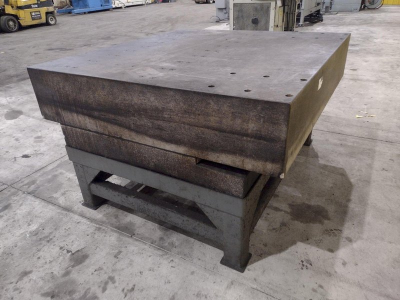 60&quot; X 56&quot; X 12&quot; STARRETT GRANITE SURFACE PRECISION INSPECTION PLATE TABLE: STOCK #22444
