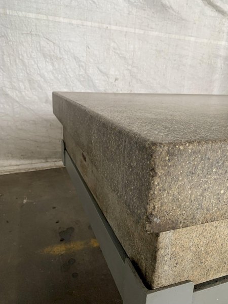 72&quot; X 48&quot; X 12&quot; GRANITE SURFACE PLATE W/STAND. STOCK # 0364124.