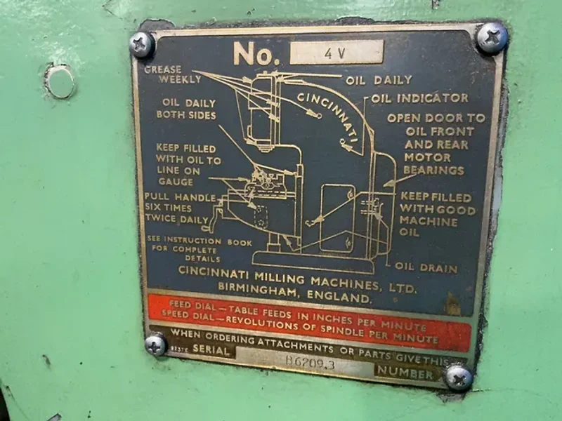 CINCINNATI 16” X 78” VERTICAL MILL