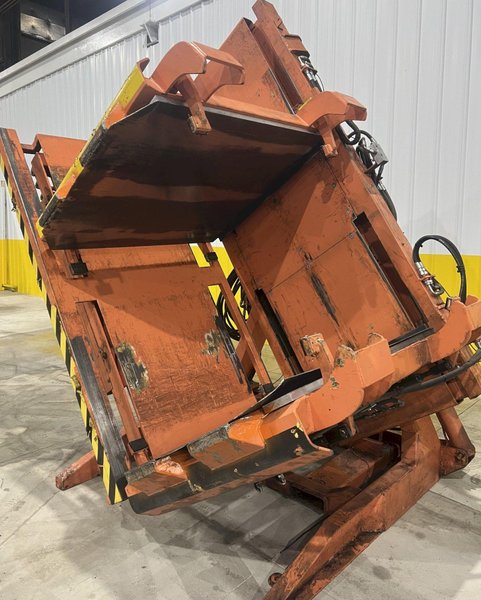 CHERRY INDUSTRIAL HYDRAULIC PALLET CLAMP &amp;  INVERTER ROLLOVER MACHINE: STOCK #20092