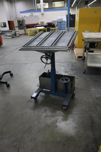 T&amp;S Equipment Rolling Ajustable Height/Angle Work Table- Auction Item