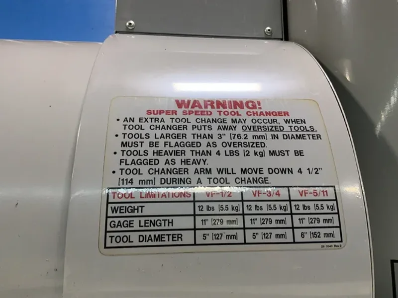 HAAS 14” X 36” CNC VMC  -  VF-2SS
