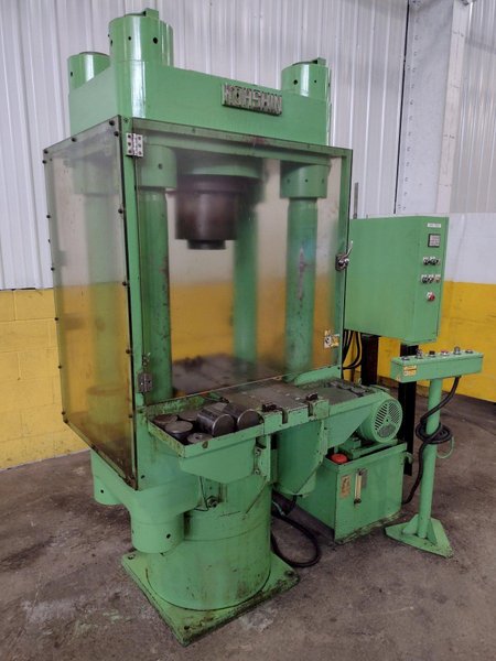 300 TON KOHSHIN MODEL #300TF HYDRAULIC 4-POST PRESS 6.5" STROKE: STOCK #16214