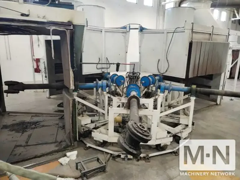 5 ARM FERRY MODEL RS5-250 ROTATIONAL MOLDING MACHINE REBUILT IN 2021