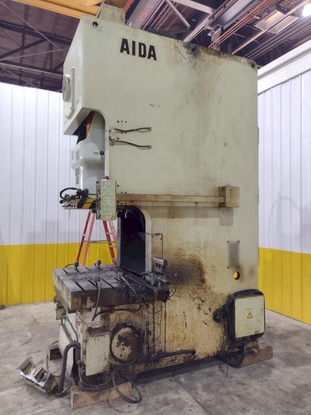 220 TON AIDA MODEL #NC1-200(2) GAP FRAME PRESS, WITH 9.84&quot; STROKE: STOCK #22203