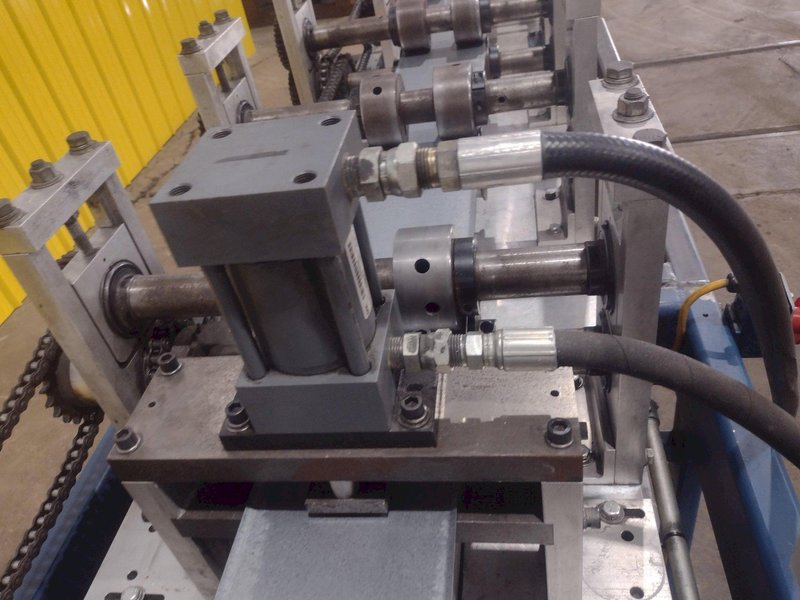 12 STAND X 10&quot; KNUDSON MODEL #KS-2468 STUD &amp; TRACK FRAMING ROLLFORMER, WITH AMS CONTROLS: STOCK #18942