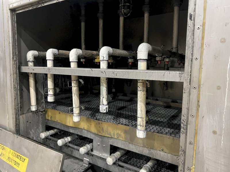 3 STAGE X 36&quot; X 18&quot; WALSH MODEL #AOE286 STEEL MESH-BELT PASS-THROUGH STAINLESS WASHER: STOCK #20166