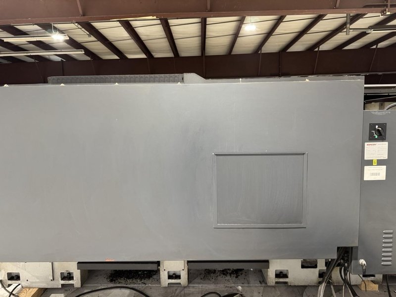 Ganesh GT-3080 BB CNC Lathe, 2015 – 10″ Big Bore, Programmable Tailstock, Chip Conveyor, Steady Rest