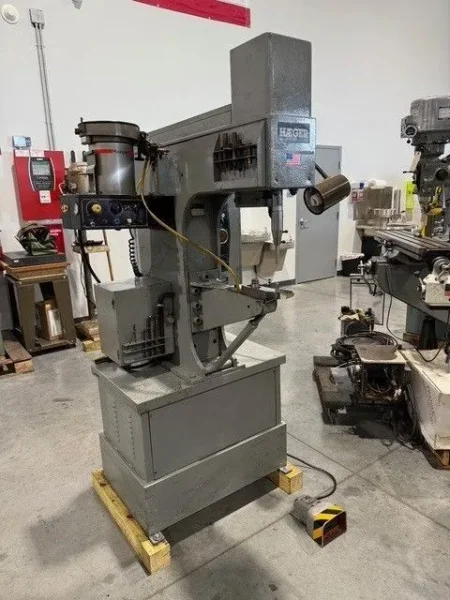HAEGER HP6-B  6 Ton Hydraulic Insertion Press &amp; Autofeed Bowl USA #7306