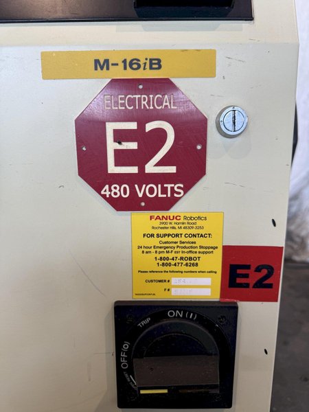 FANUC M-6iB/20 6 AXIS ROBOT W/ R-J3IB CONTROLLER. STOCK # 1005624