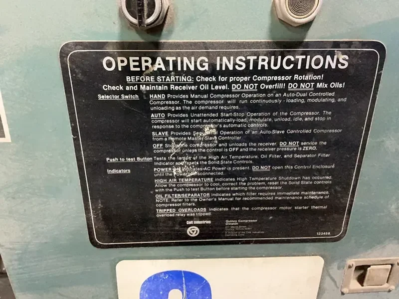 Compressors &amp; Tools, Inc 50 Hp Air Compressor - Q235