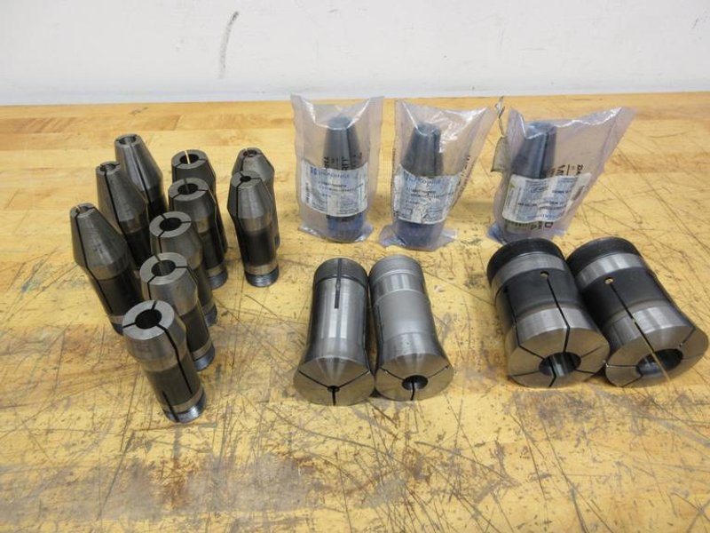 Hardinge Collets, (13pcs) Extended Nose 5C, (2) 16C Collets, (2) 22J Collets- Auction Item