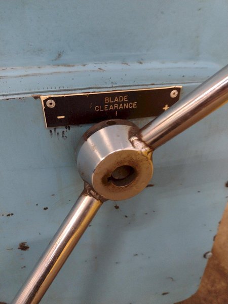 8&#039; x 1/4&quot; MASTER-FAB MODEL #SSB250-8 HYDRAULIC SHEAR: STOCK #18407