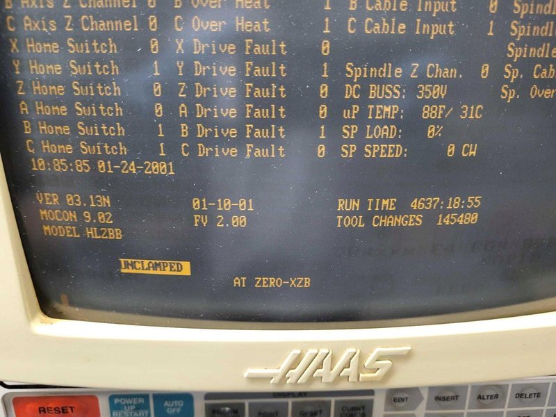 Haas HL-2 Big Bore CNC Lathe, 1997