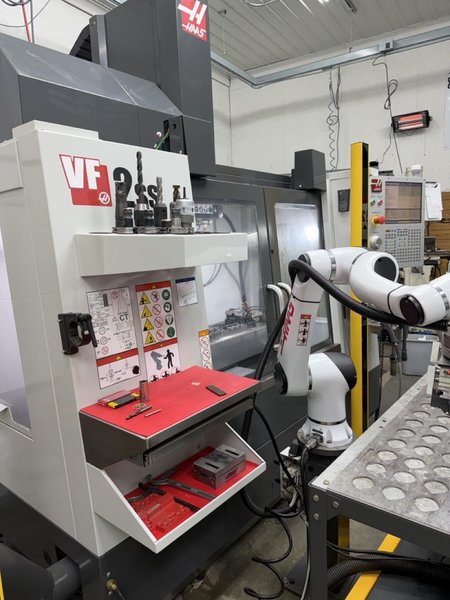 Haas VF-2SS VMC, 2024 – TSC, Wireless Probe, Cobot Robot