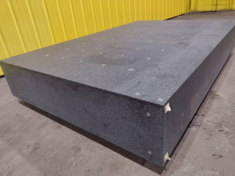 83.5&quot; x 55&quot; x 12.5&quot; BLACK PRECISION GRANITE LAYOUT TABLE SURFACE PLATE: STOCK 19367