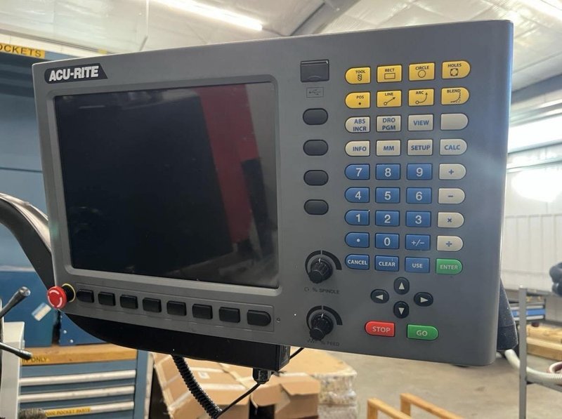 Republic Lagun MM III Manual Vertical Knee Mill, 2020 – Acu Rite DRO