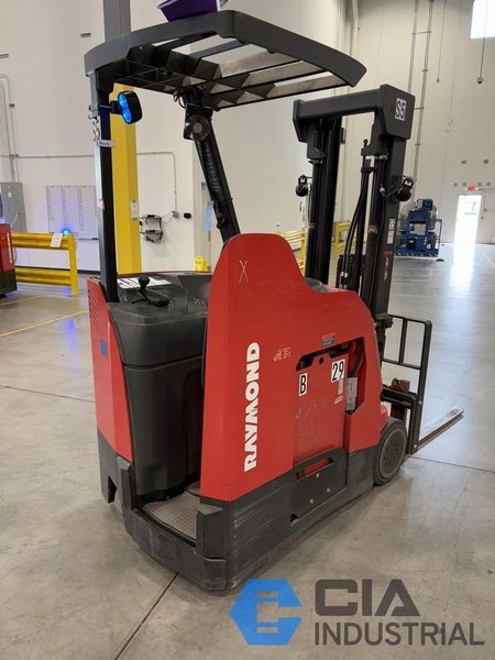 2021 - 3,000 LB. RAYMOND MODEL 415-C30TF STAND-UP ELECTRIC FORKLIFT