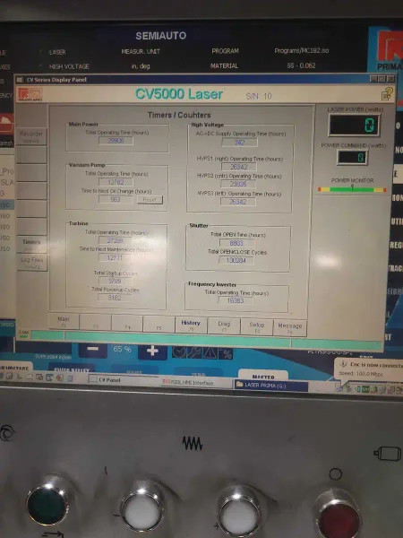 2008 Prima Platino 2040 5000W Laser