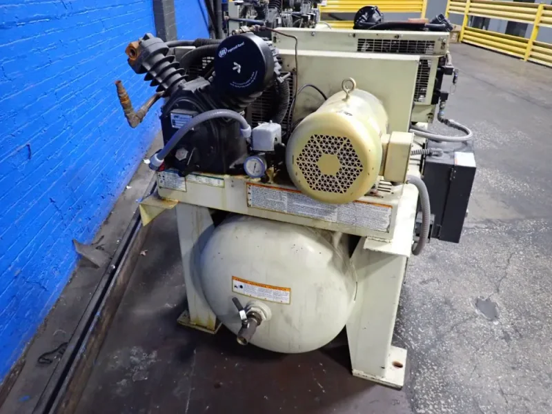 INGERSOLL RAND (2) 7.5 HP AIR COMPRESSOR  -  2-2475E7.5V-FP
