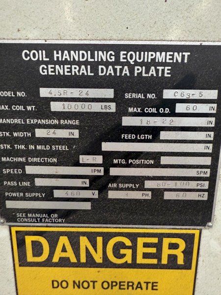 COOPER WEYMOUTH PETERSON 4.5R-24 Centering Reel - Used, $16,500, For Sale at S&amp;G Press