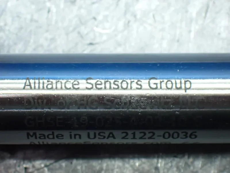 ALLIANCE SENSORS GROUP 2 LINEAR VARIABLE INDUCTIVE TRANSDUCER POSITION SENSORS  -  GHSE-19-025-A-02-10-S