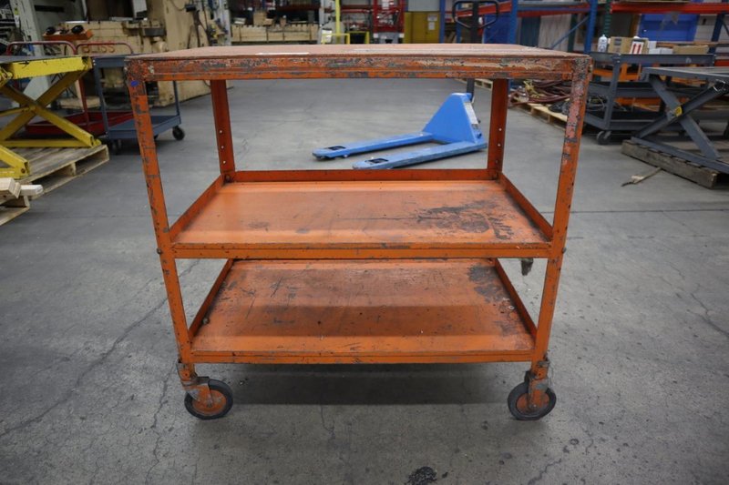 Metal Tool Cart, 3 Shelves- Auction Item
