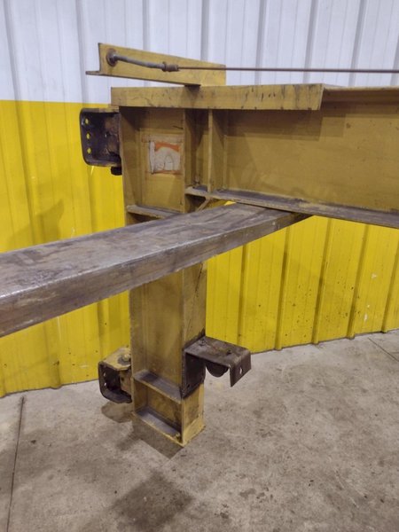 1 TON RELIABLE WALL MOUNTED JIB CRANE W/ 1 TON BUDGIT HOIST W/ TROLLEY: YOBRO #25151