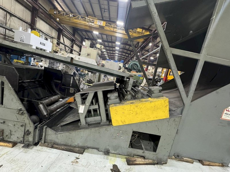 20,000 lbs. x 72 inch USED COE PRESS EQUIPMENT COIL CRADLE STRAIGHTENER FOR SALE, MODEL# CPCC-20072