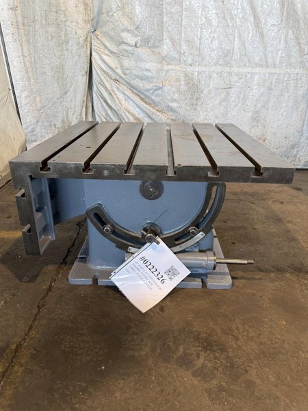 40" X 40" X 16" T-SLOTTED 90 DEGREE TILTING BOX TABLE. STOCK # 0222326