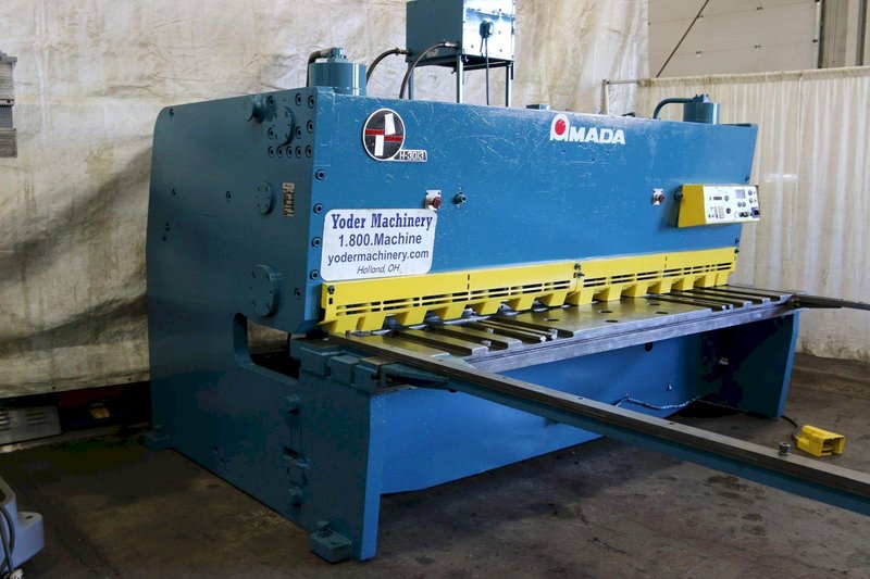 10' X 1/2' AMADA MODEL #H3013 HYDRAULIC SHEAR: STOCK 67833
