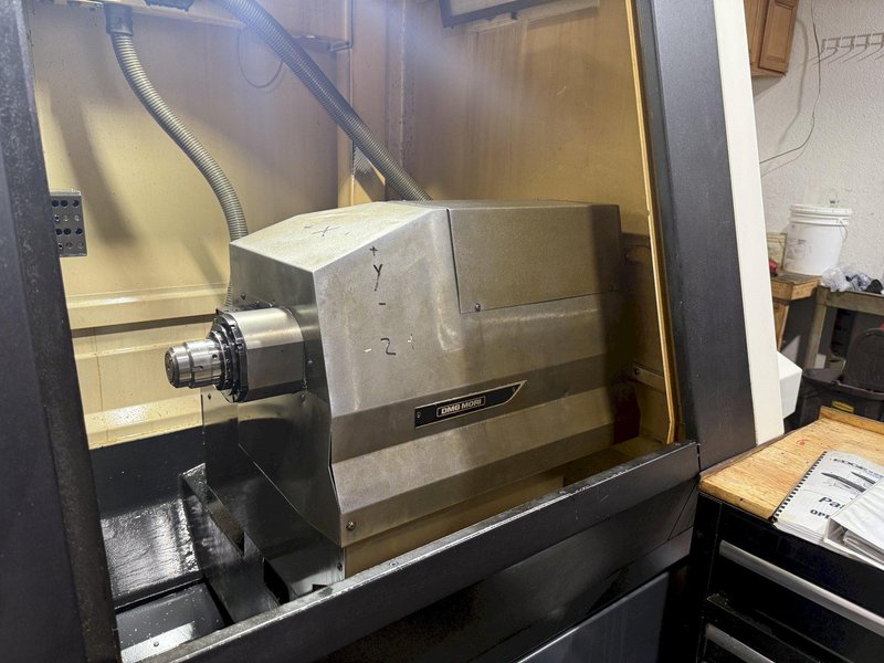 DMG Mori Sprint 32/8 CNC Screw Machine, Swiss Type, with Patriot Bar 
Feeder, Model 338