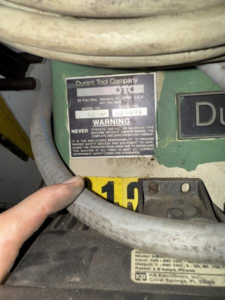 1,800 LB X 12&quot; RAPID AIR XL-1812-M POWERED UNCOILER. STOCK # 0773625