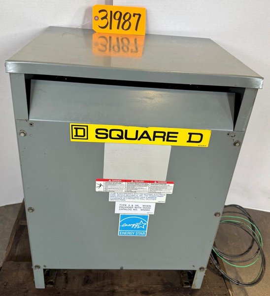 15 KVA Square D Transformer Cat. No. EE15T151HCT, HV 480, LV 240, 3 Phase