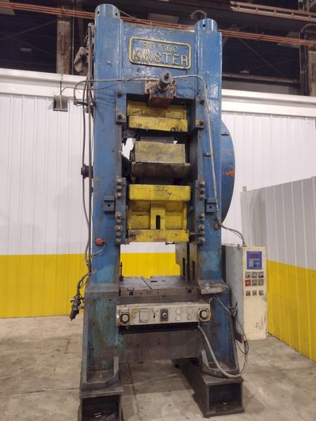 600 TON MINSTER MODEL #90-600 KNUCKLE JOINT PRESS, 4" STROKE: STOCK #22197