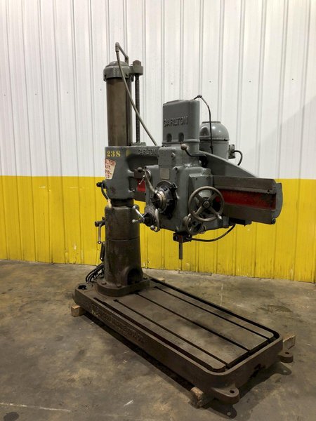4&#039; X 9&quot; CARLTON RADIAL DRILL: STOCK #16870