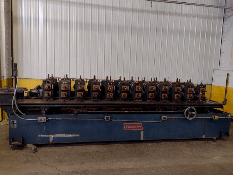 12 STAND X 2.5&quot; ARDCOR / ROLL KRAFT MODEL F-10 ADJUSTABLE WIDTH STUD ROLLFORMER, NEW 2000: STOCK #18247