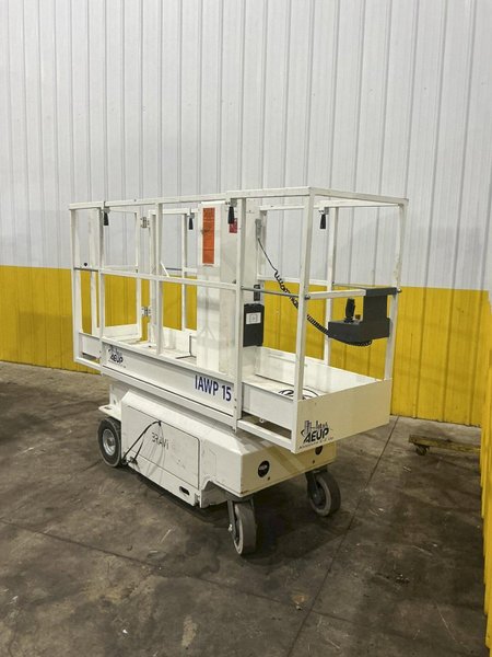 2016 ABSOLUTE E-Z UP MODEL #IAWP 15 SCISSOR LIFT: YOBRO #25844