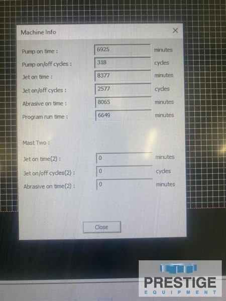 Flow Mach 500 4020 XD 6&#039;5&quot; x 13&#039; 5-Axis CNC Water Jet Cutting System